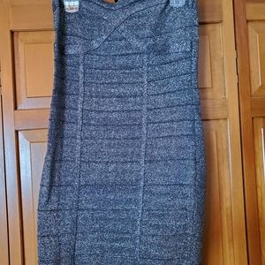 Charlotte Russe grey sparkle dress
